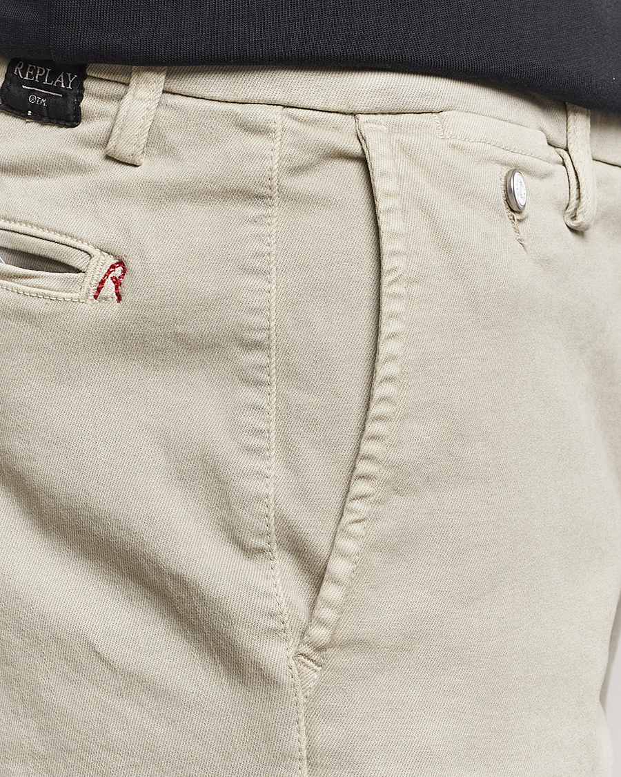 Herre | Bukser | Replay | Benni Hyperflex X-Lite Chinos Moon Grey