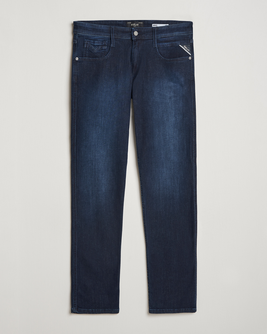 Herre | Jeans | Replay | Anbass Powerstretch Jeans Dark Indigo