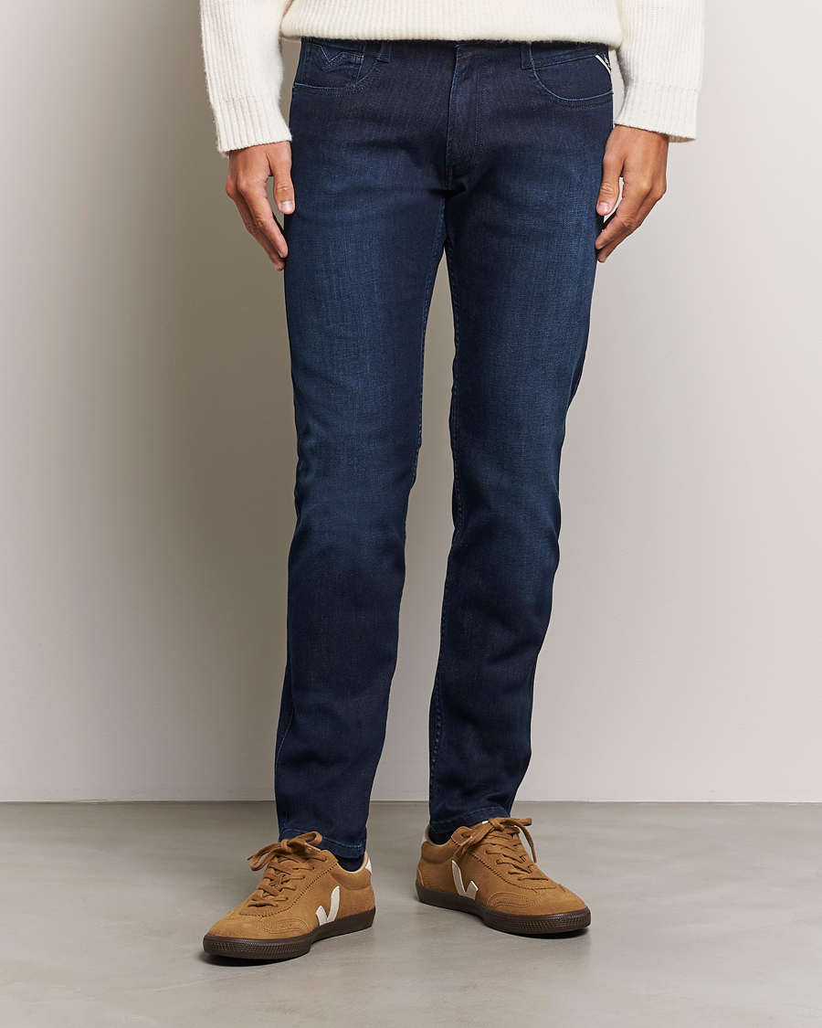 Herre | Jeans | Replay | Anbass Powerstretch Jeans Dark Indigo