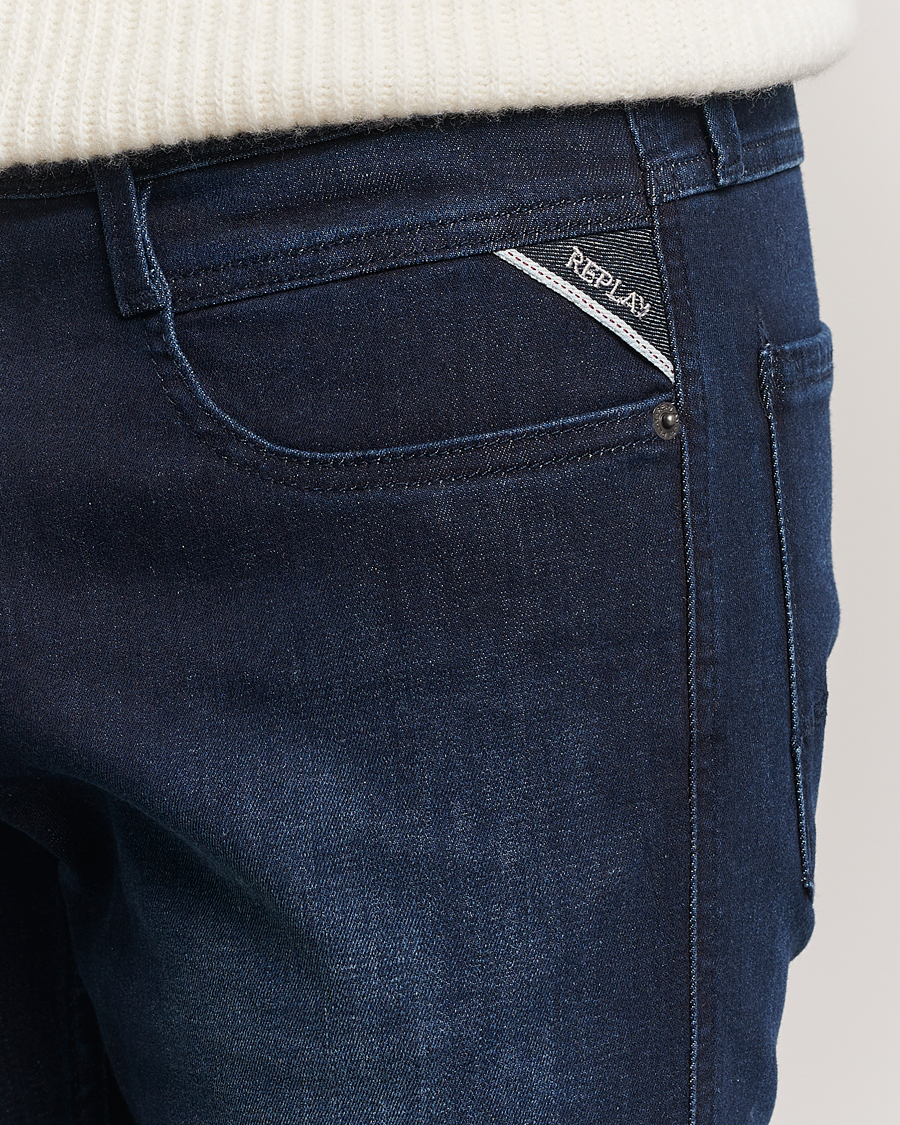 Herre | Jeans | Replay | Anbass Powerstretch Jeans Dark Indigo