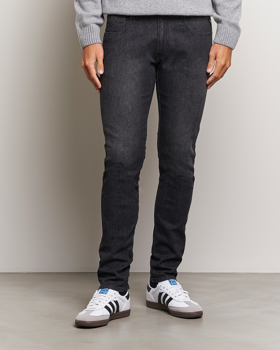 Herre | Jeans | Replay | Anbass Powerstretch Jeans Washed Black