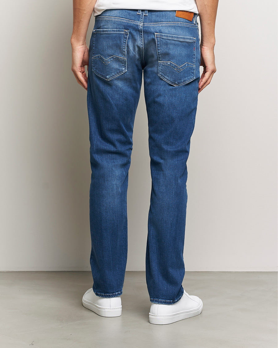 Herre | Jeans | Replay | Rocco Tapered Stretch Jeans Medium Blue
