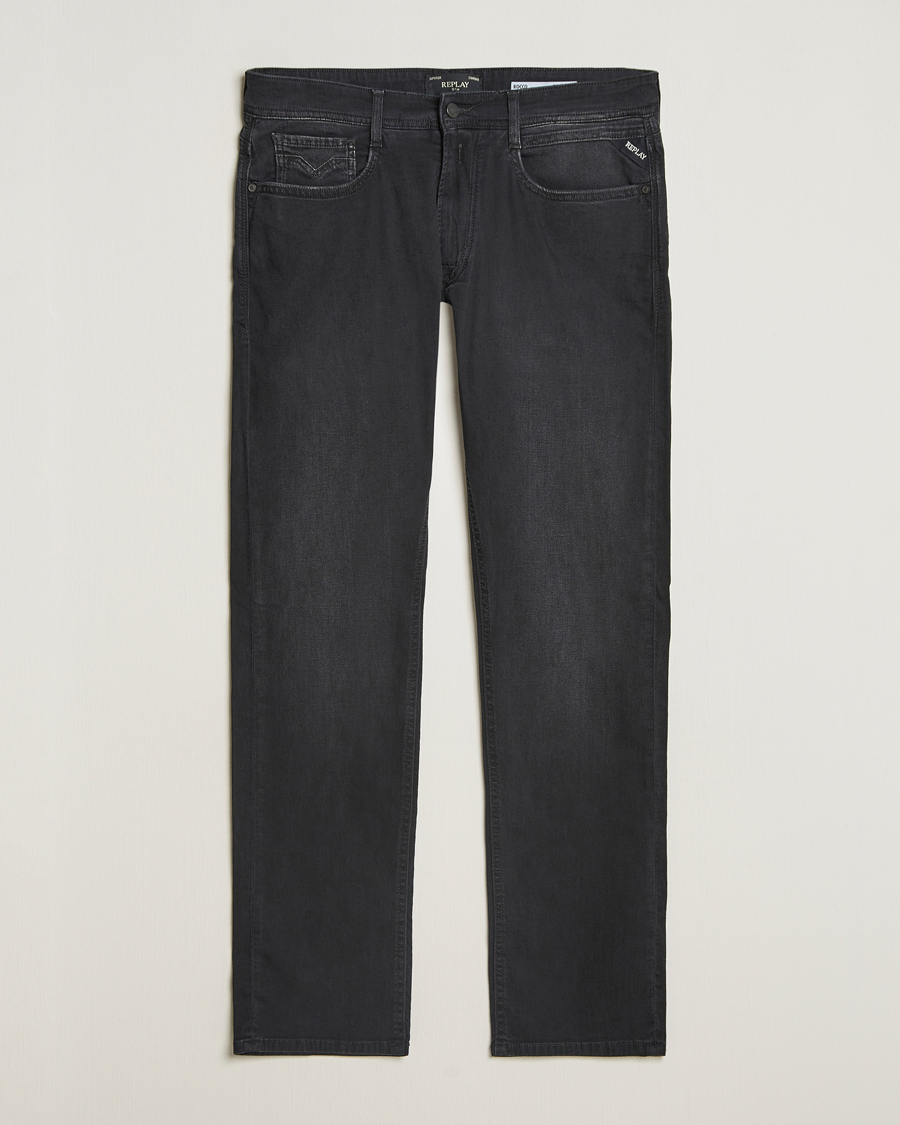 Herre | Jeans | Replay | Rocco Tapered Stretch Jeans Washed Black