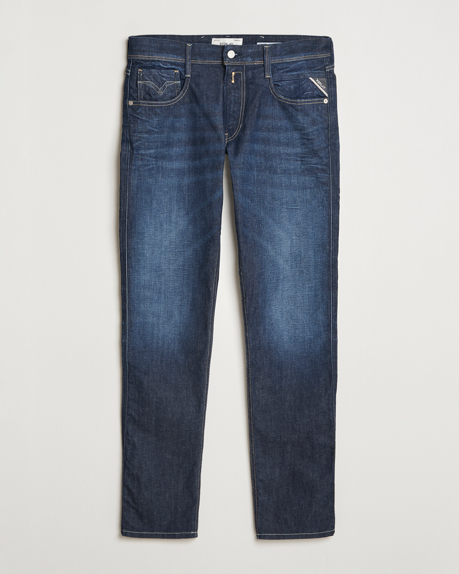Herre | Jeans | Replay | Anbass Super Stretch Bio Jeans Dark Blue