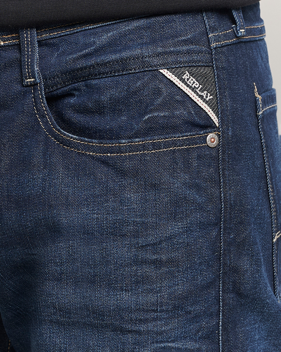 Herre | Jeans | Replay | Anbass Super Stretch Bio Jeans Dark Blue