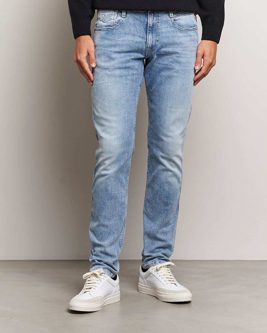 Herre | Jeans | Replay | Anbass Super Stretch Bio Jeans Light Blue