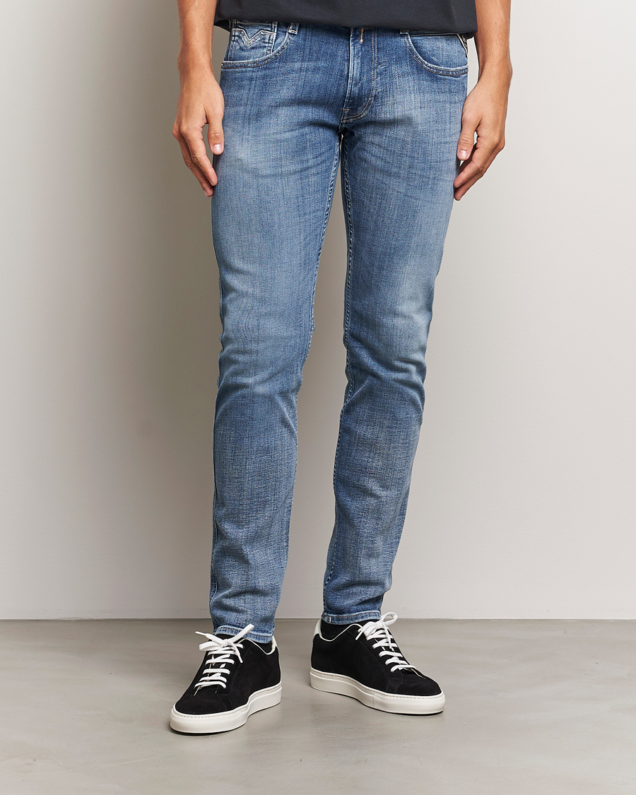 Herre | Jeans | Replay | Anbass Stretch Jeans Medium Blue