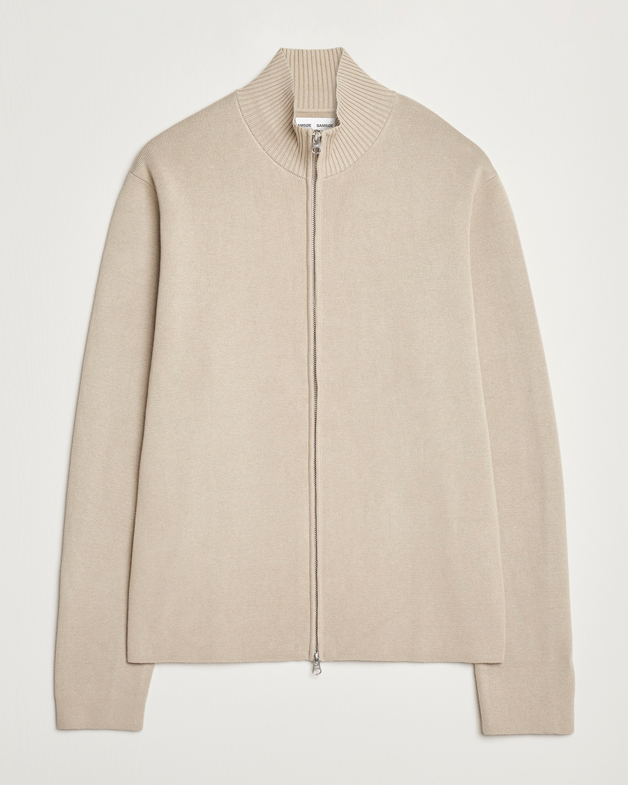 Herre | Gensere | Samsøe Samsøe | Niklas Full Zip Abbey Stone