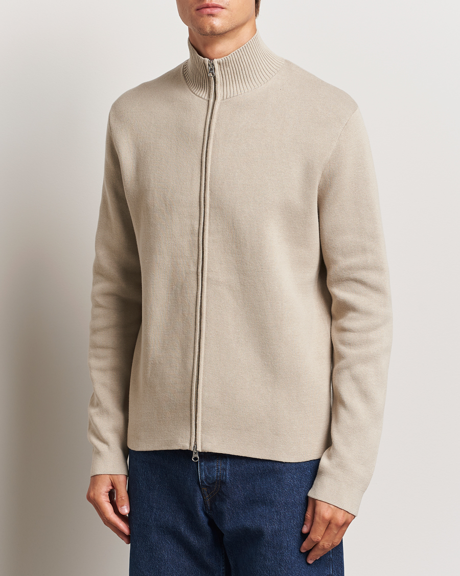 Herre | Gensere | Samsøe Samsøe | Niklas Full Zip Abbey Stone