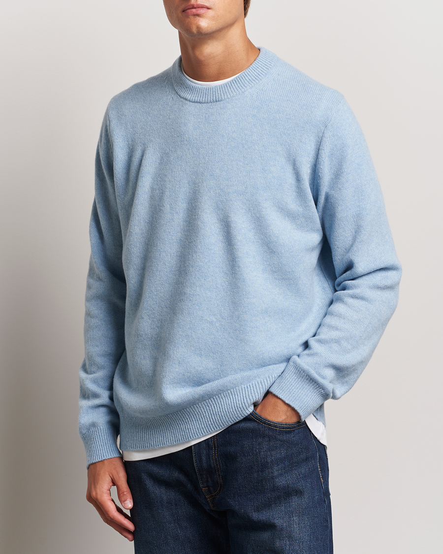 Herre | Gensere | Samsøe Samsøe | Isak Knitted Crew Neck Subdued Blue