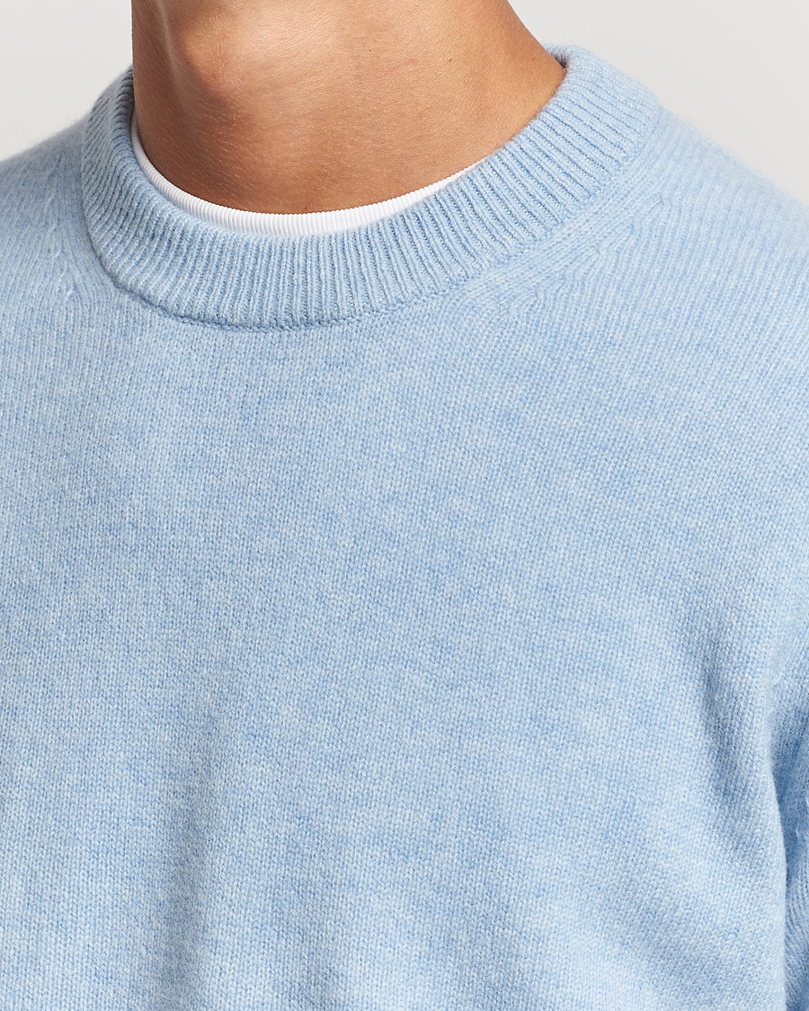 Herre | Gensere | Samsøe Samsøe | Isak Knitted Crew Neck Subdued Blue