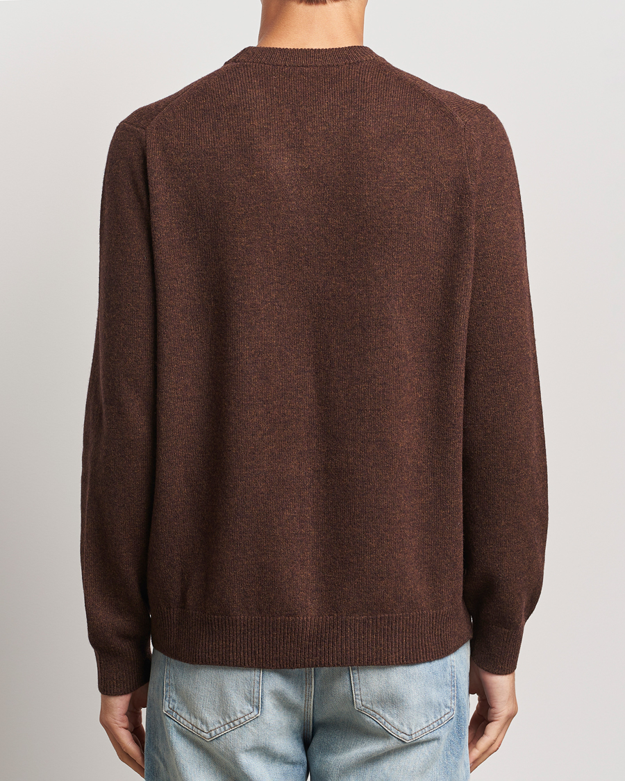 Herre | Gensere | Samsøe Samsøe | Isak Knitted Crew Neck Chocolate Brown