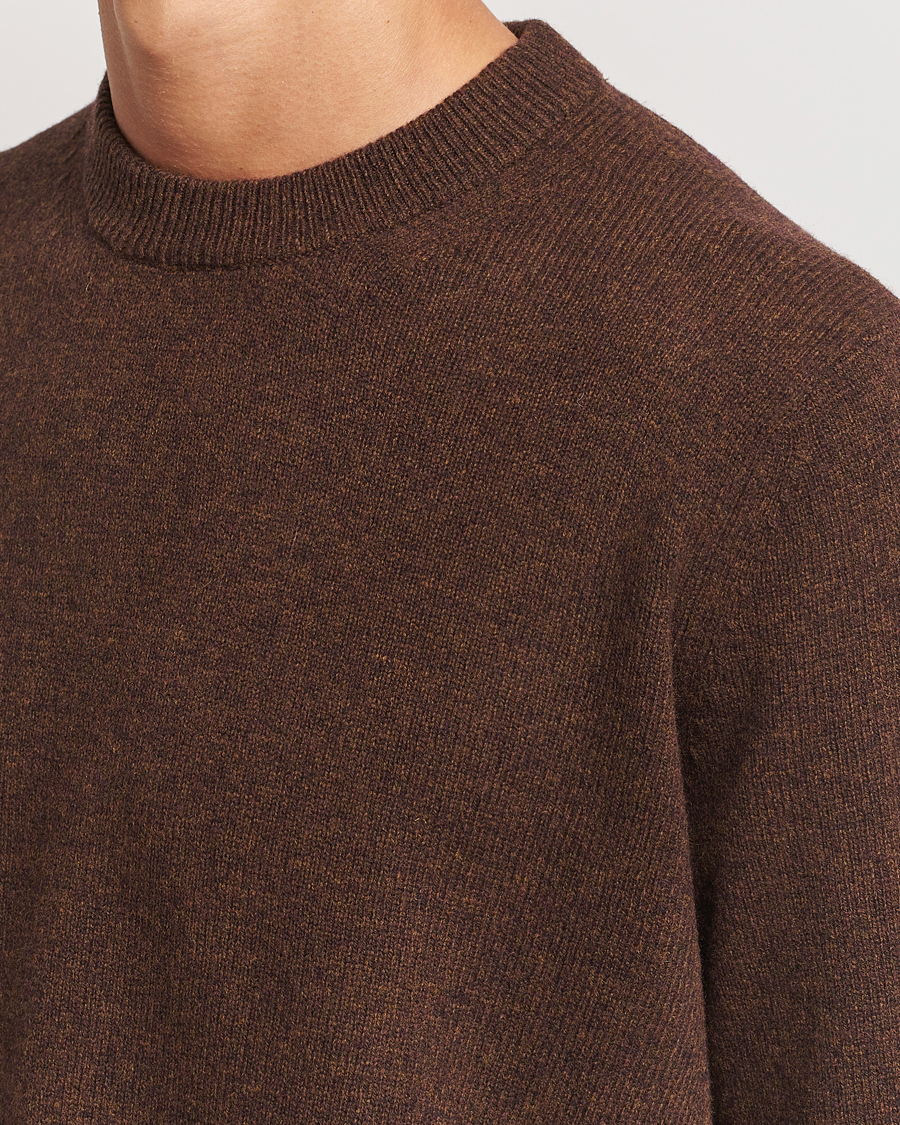 Herre | Gensere | Samsøe Samsøe | Isak Knitted Crew Neck Chocolate Brown