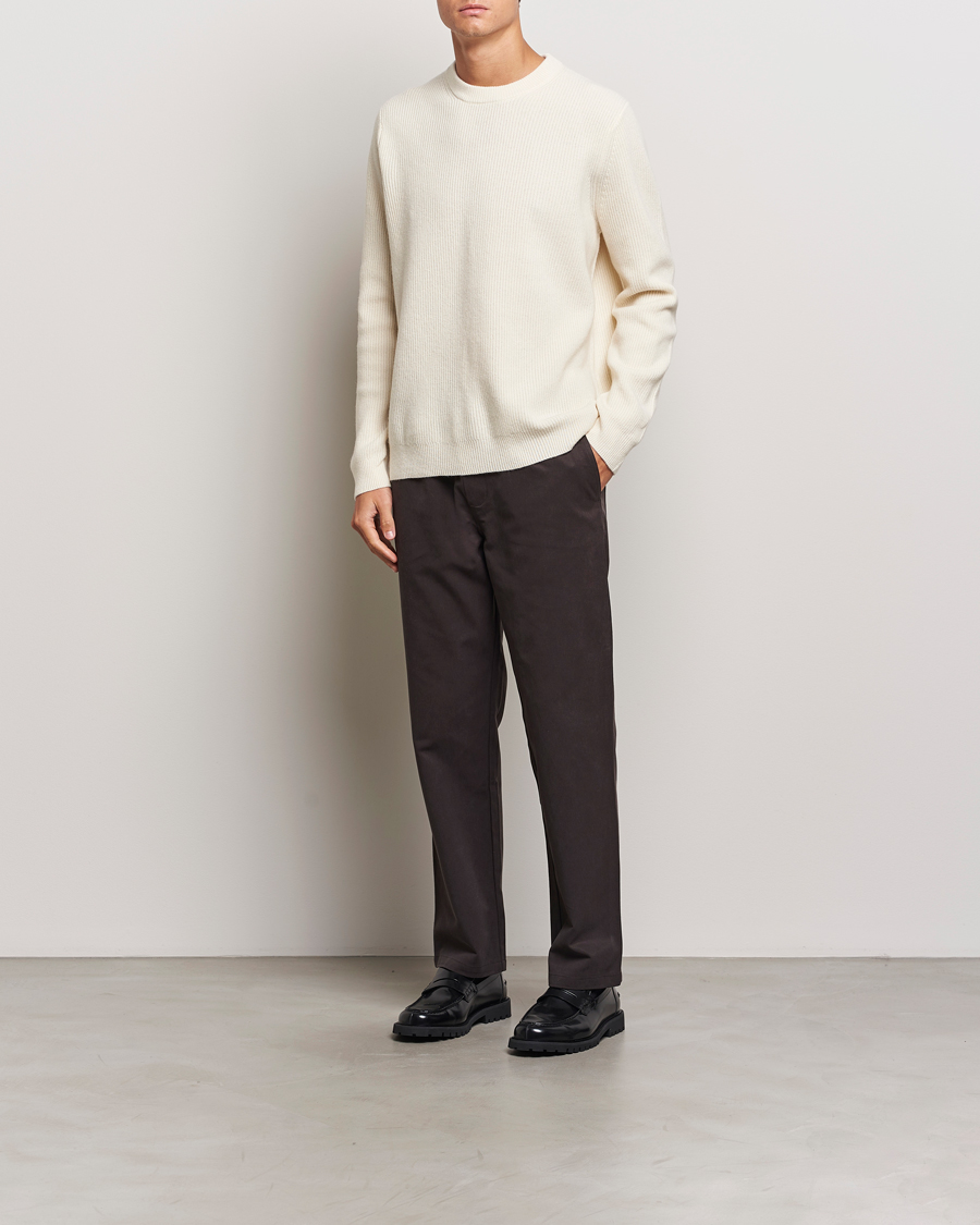 Herre | Gensere | Samsøe Samsøe | Isaks Knitted Crew Neck Clear Cream