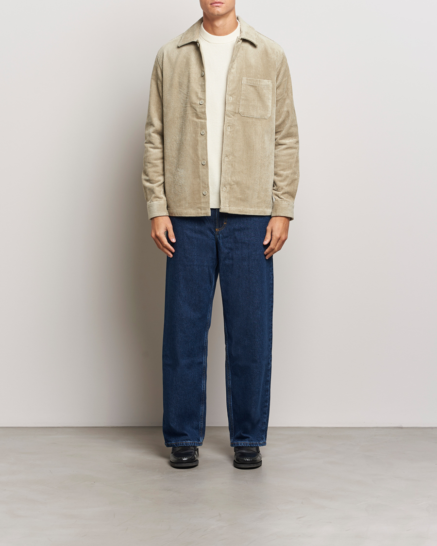 Herre | Skjorter | Samsøe Samsøe | Damon Corduroy Overshirt Abbey Stone