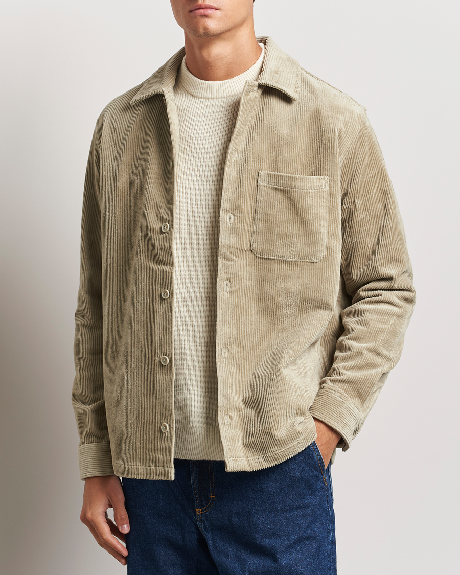 Herre | Skjorter | Samsøe Samsøe | Damon Corduroy Overshirt Abbey Stone
