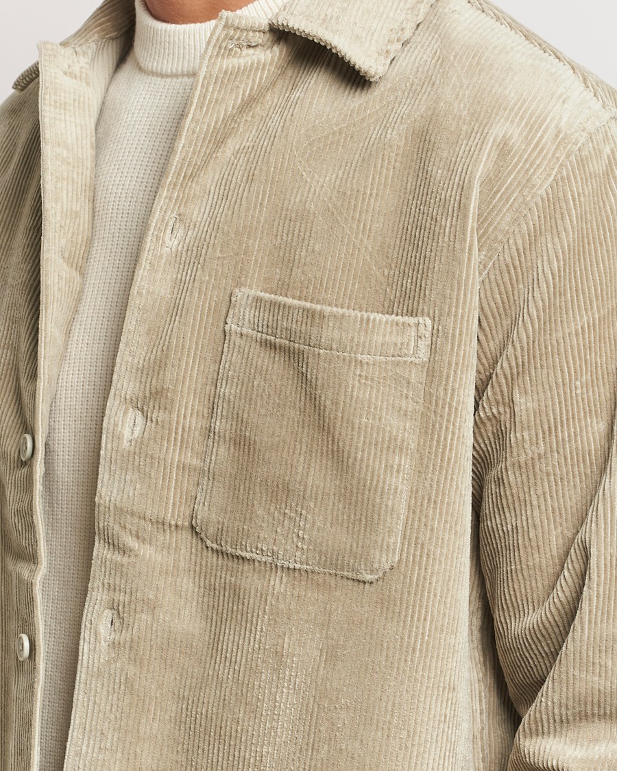 Herre | Skjorter | Samsøe Samsøe | Damon Corduroy Overshirt Abbey Stone