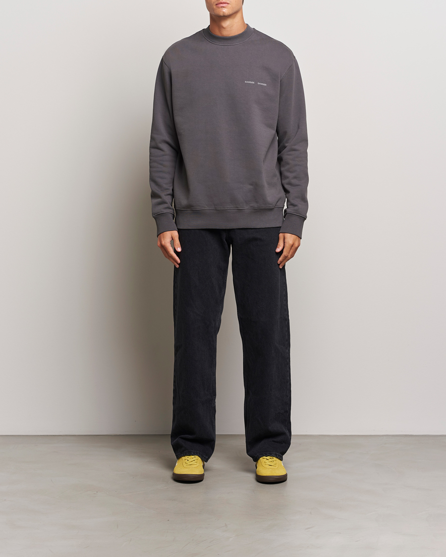 Herre | Gensere | Samsøe Samsøe | Norsbro Crew Neck Sweatshirt Volcanic Ash