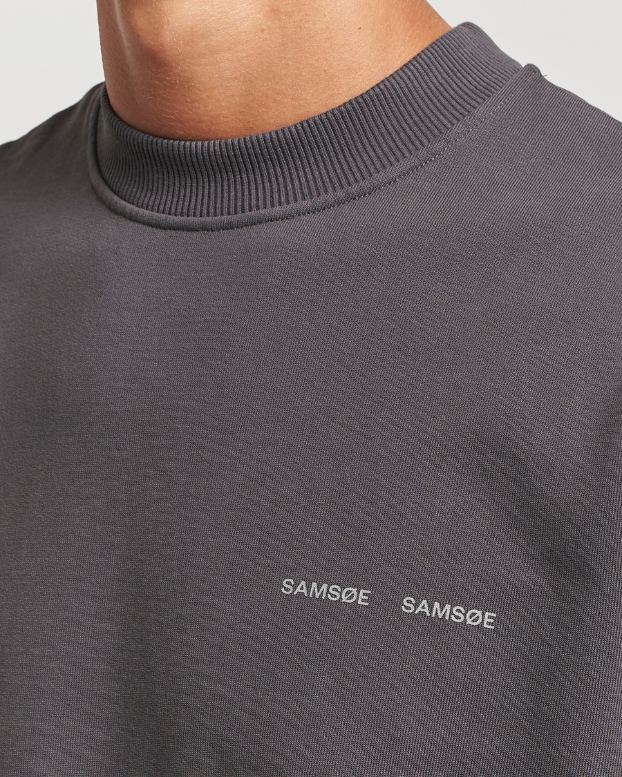 Herre | Gensere | Samsøe Samsøe | Norsbro Crew Neck Sweatshirt Volcanic Ash