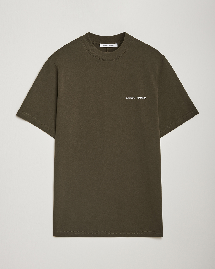 Herre | T-Shirts | Samsøe Samsøe | Norsbro Organic Cotton T-Shirt Forest Night