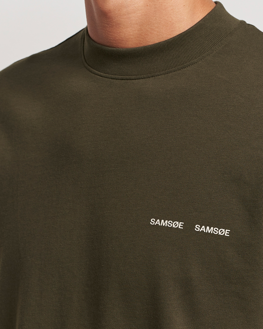 Herre | T-Shirts | Samsøe Samsøe | Norsbro Organic Cotton T-Shirt Forest Night