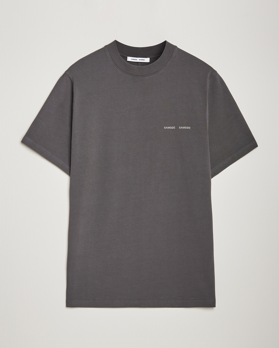 Herre | T-Shirts | Samsøe Samsøe | Norsbro Organic Cotton T-Shirt Volcanic Ash