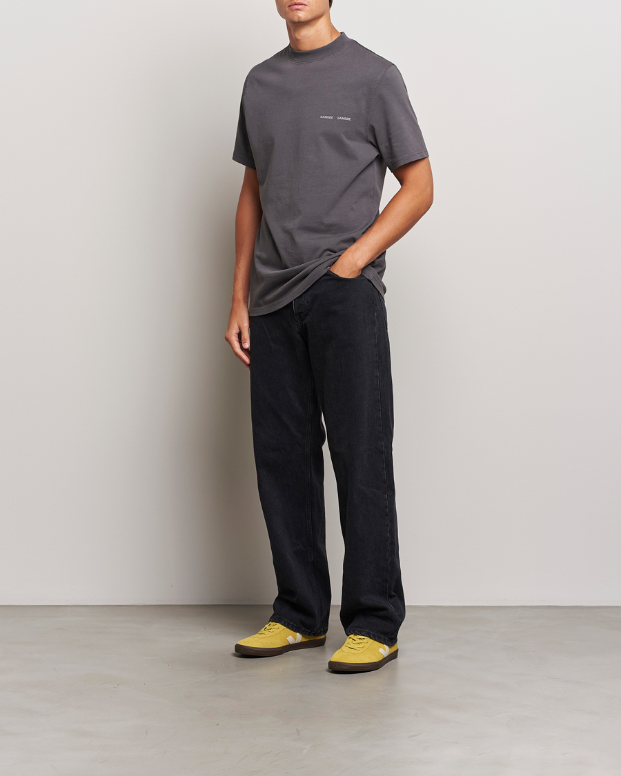 Herre | T-Shirts | Samsøe Samsøe | Norsbro Organic Cotton T-Shirt Volcanic Ash