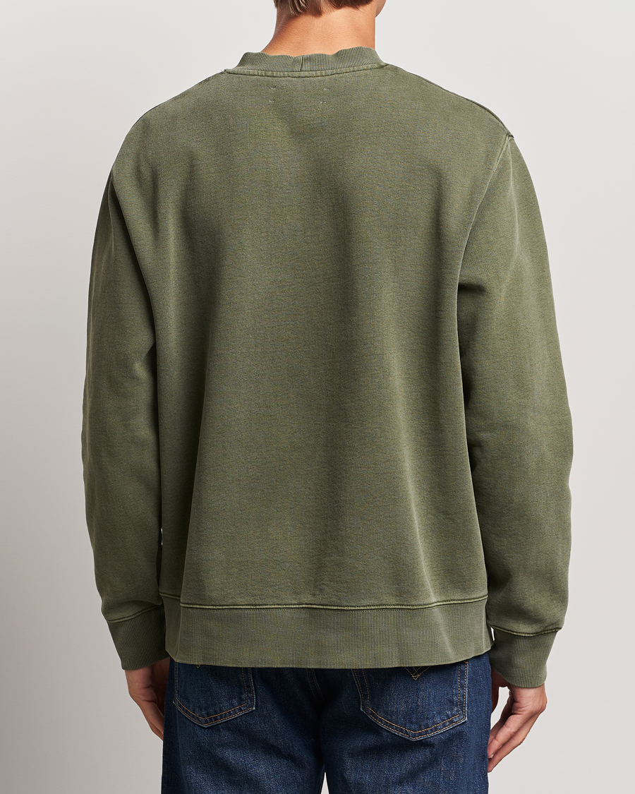 Herre | Gensere | Samsøe Samsøe | Pigment Dyed Crew Neck Sweatshirt Forest Night
