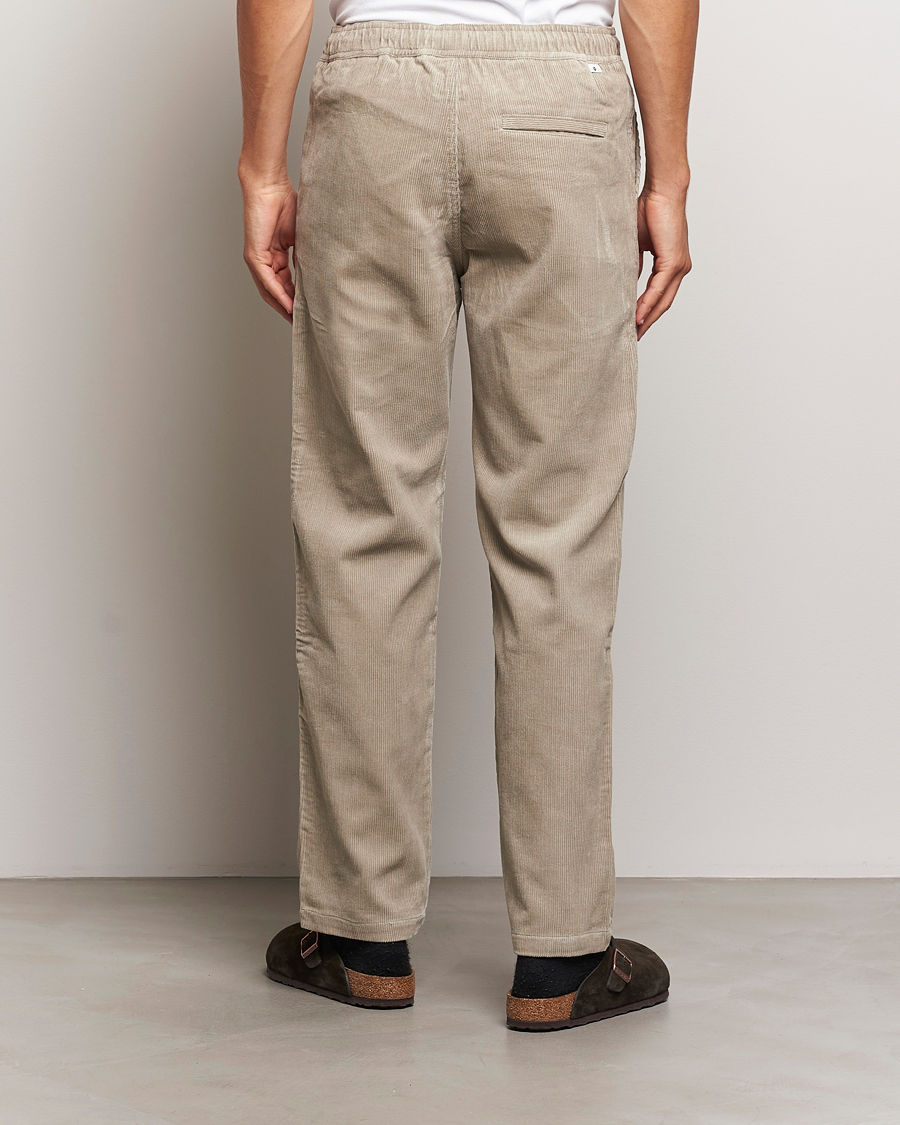 Herre | Bukser | Samsøe Samsøe | Jabari Corduroy Drawstring Trousers Abbey Stone