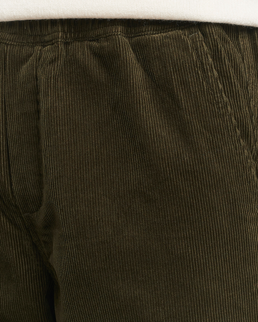 Herre | Bukser | Samsøe Samsøe | Jabari Corduroy Drawstring Trousers Forest Night
