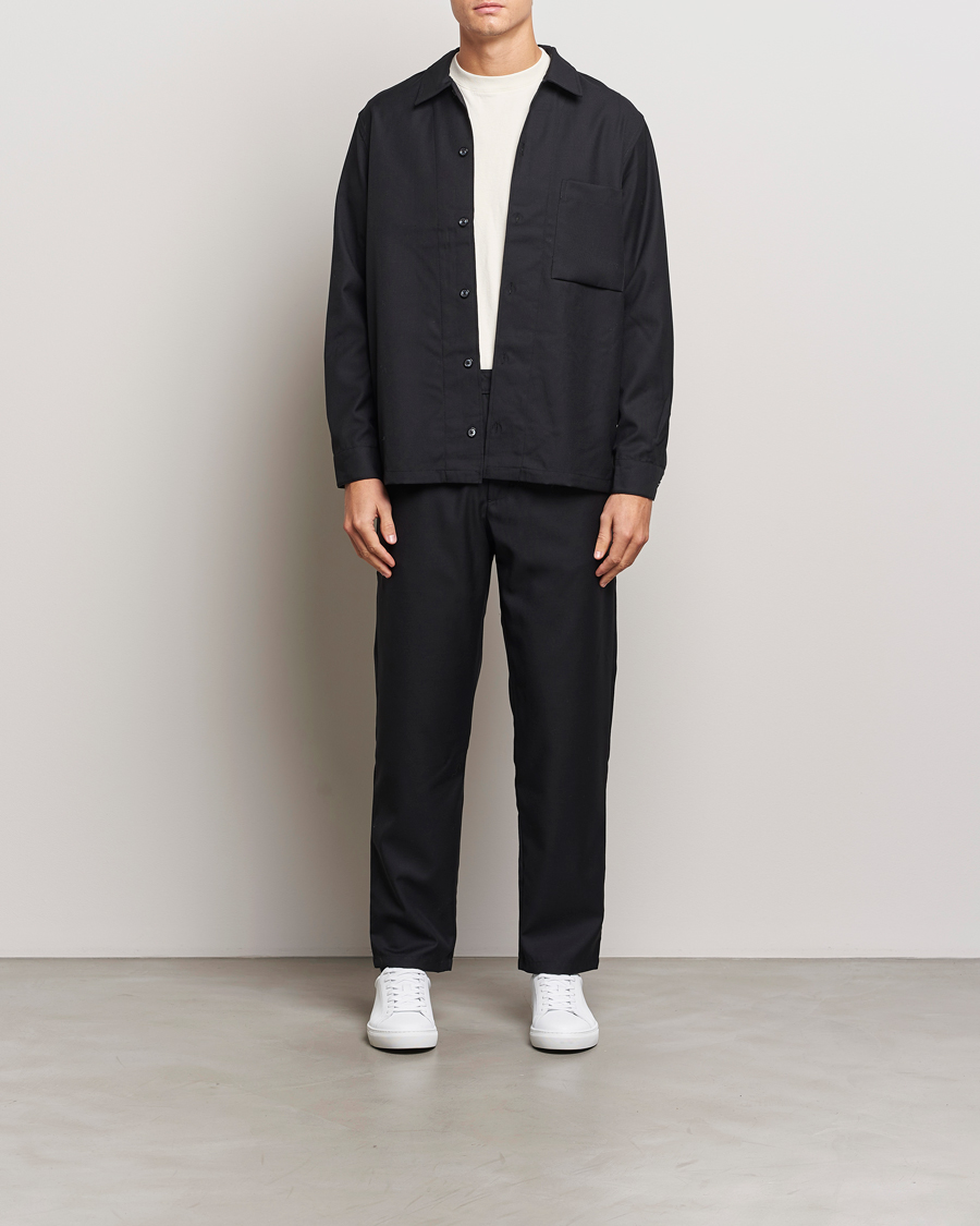 Herre | Skjorter | Samsøe Samsøe | Damon Wool Overshirt Black
