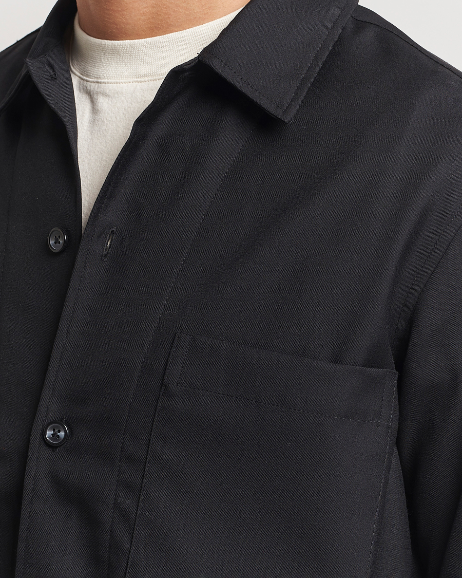 Herre | Skjorter | Samsøe Samsøe | Damon Wool Overshirt Black