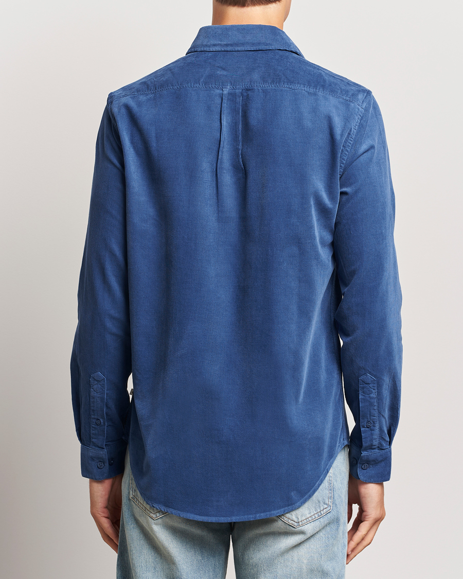Herre | Skjorter | Samsøe Samsøe | Liam Baby Cord Shirt True Navy