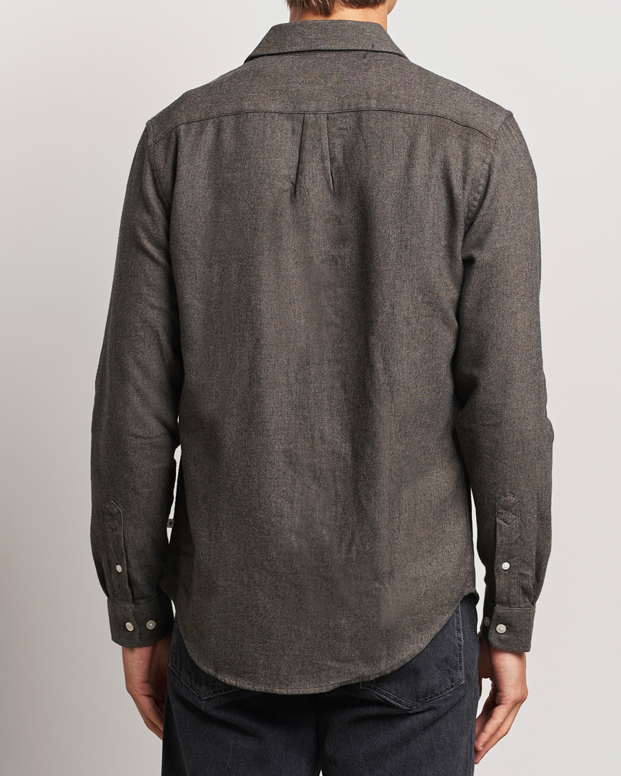 Herre | Skjorter | Samsøe Samsøe | Liam Brushed Flannel Shirt Major Brown Melange