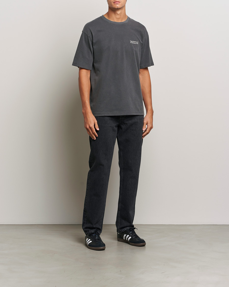 Herre | T-Shirts | Samsøe Samsøe | Poetry Printed T-Shirt Black Zen