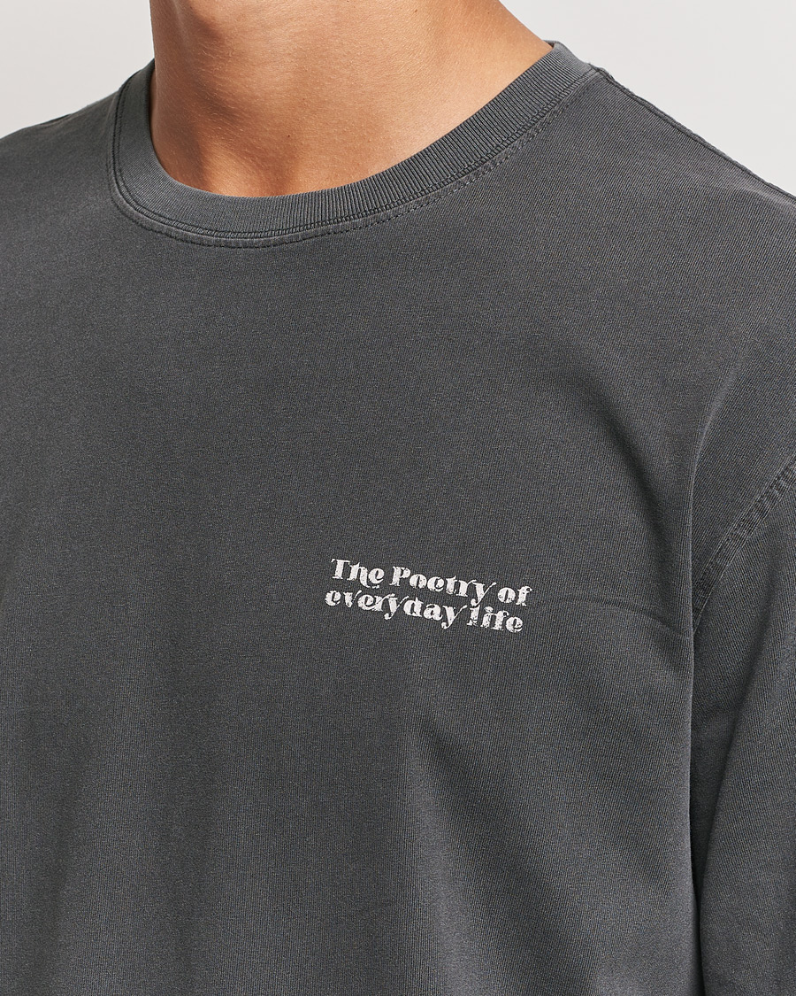 Herre | T-Shirts | Samsøe Samsøe | Poetry Printed T-Shirt Black Zen