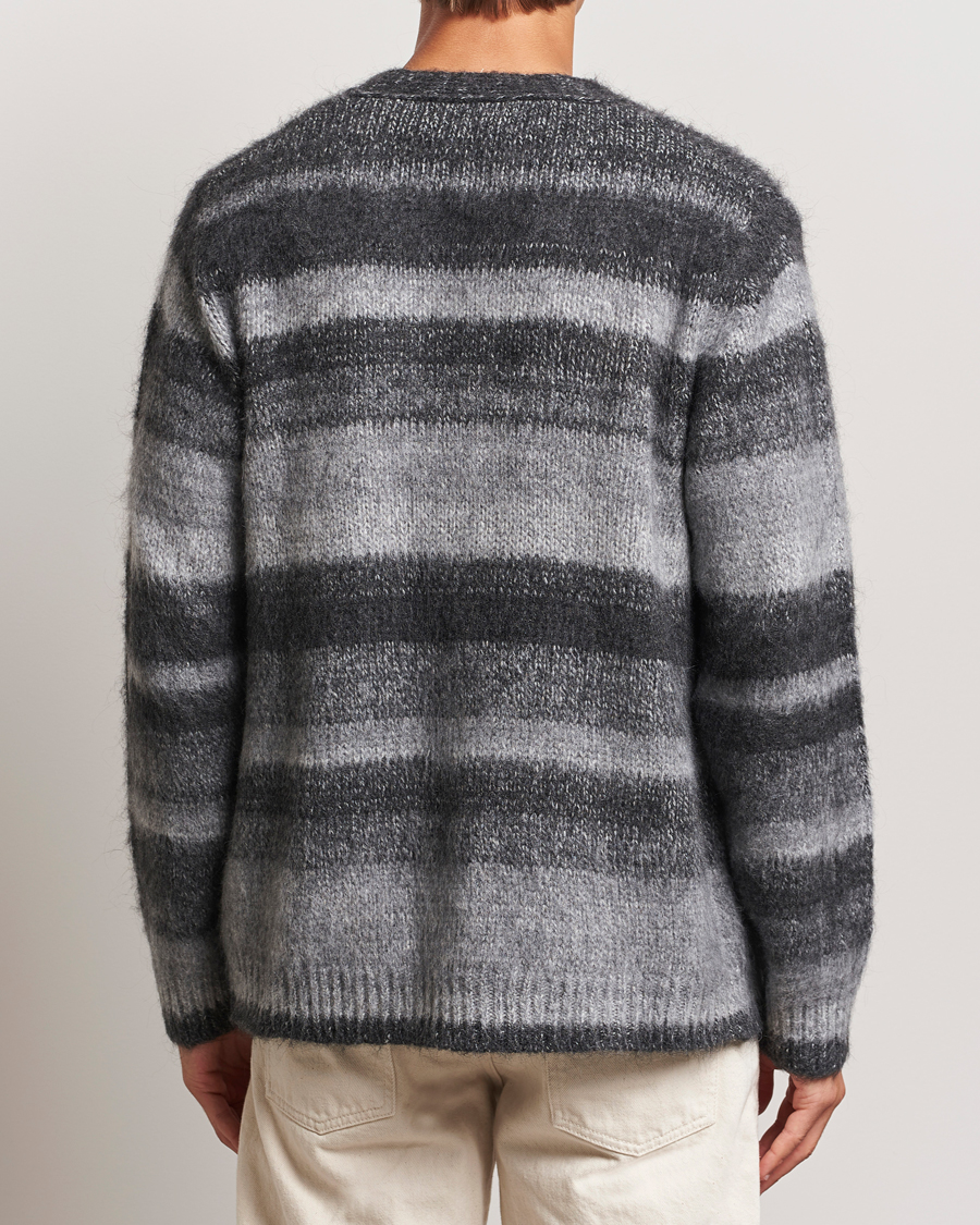 Herre | Gensere | Samsøe Samsøe | Ari Mohair Striped Cardigan Grey