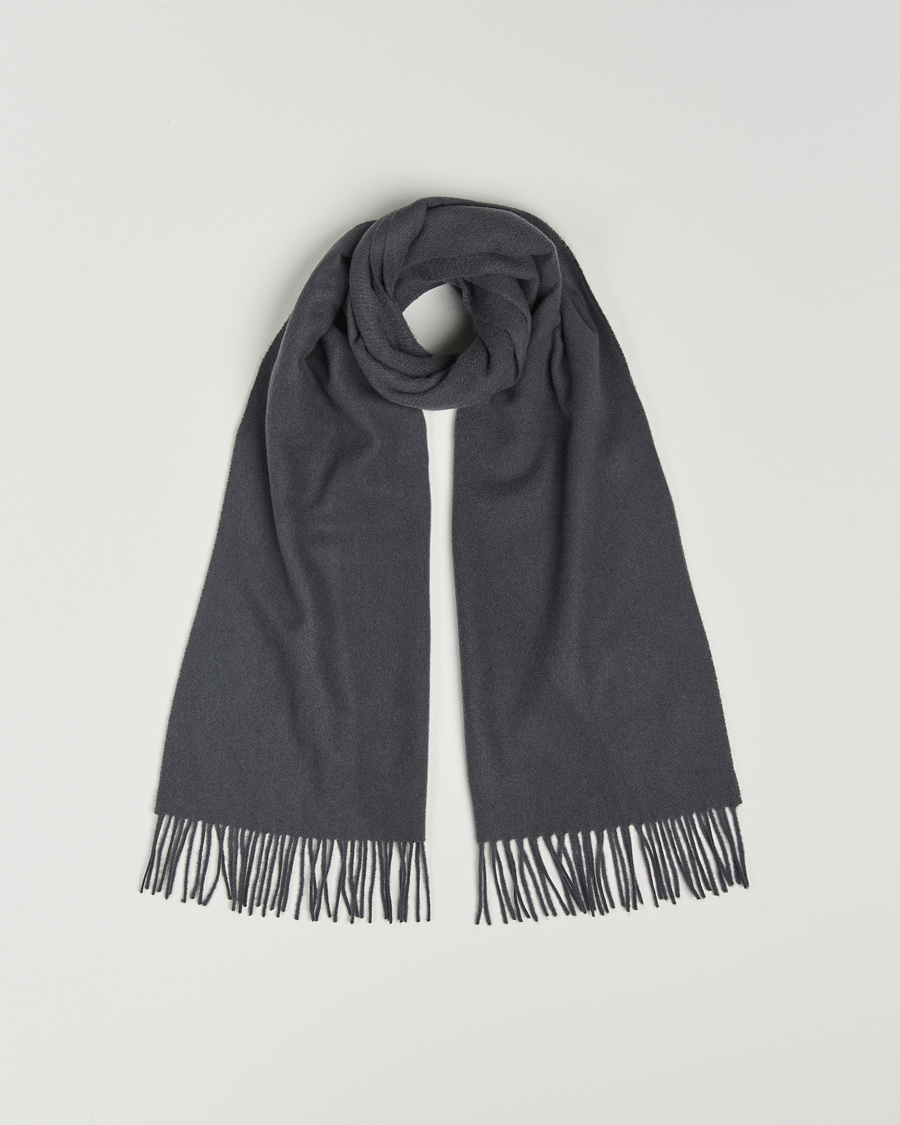 Herre | Samsøe Samsøe Efin Wool Scarf Black Oyster | Samsøe Samsøe | Efin Wool Scarf Black Oyster