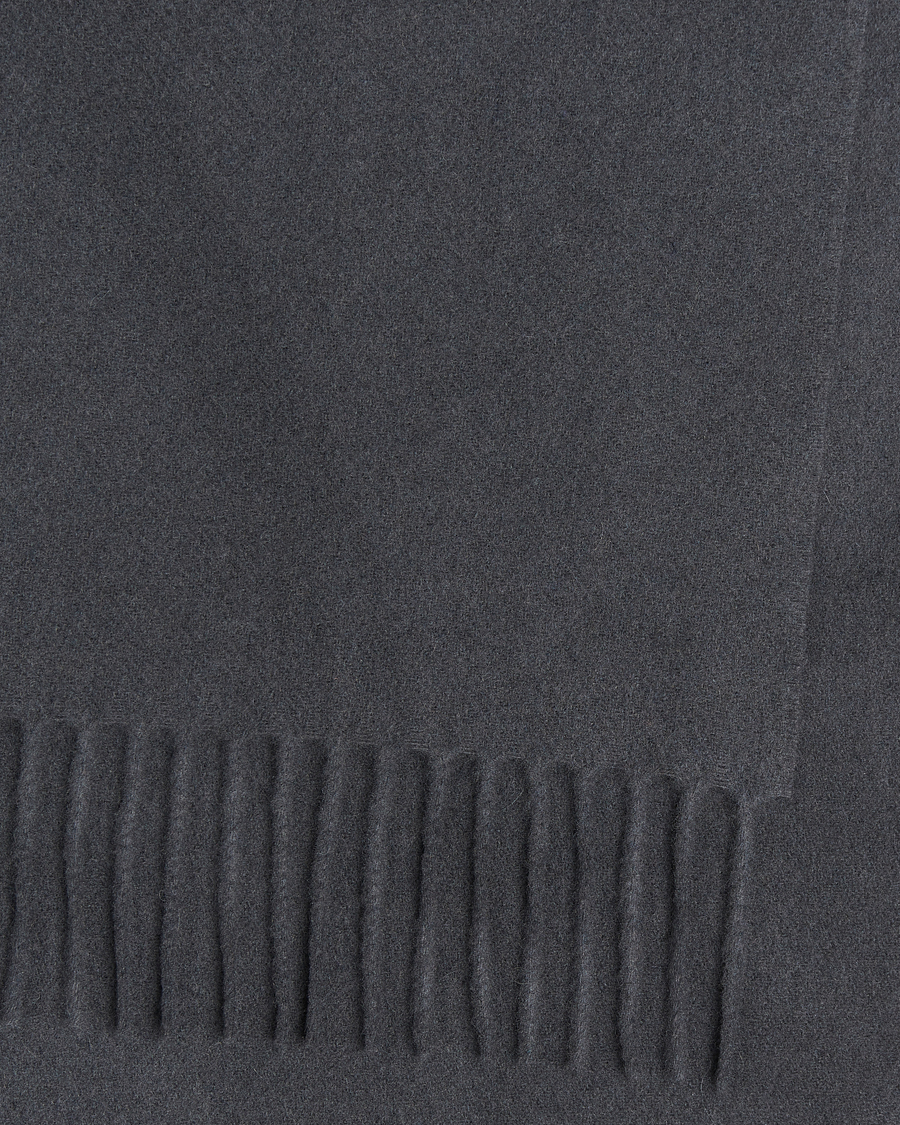 Herre | Samsøe Samsøe Efin Wool Scarf Black Oyster | Samsøe Samsøe | Efin Wool Scarf Black Oyster