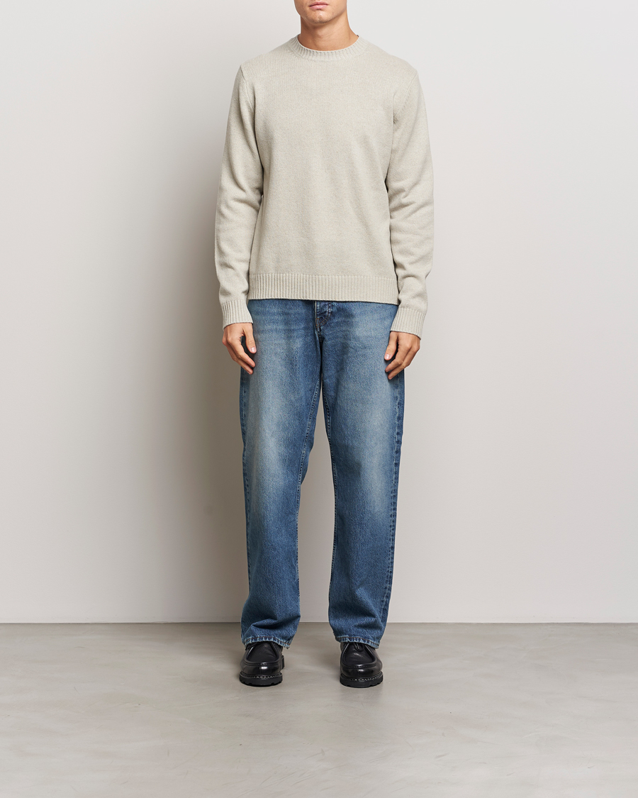 Herre | Gensere | Samsøe Samsøe | Sylli Wool Crew Neck Abbey Stone