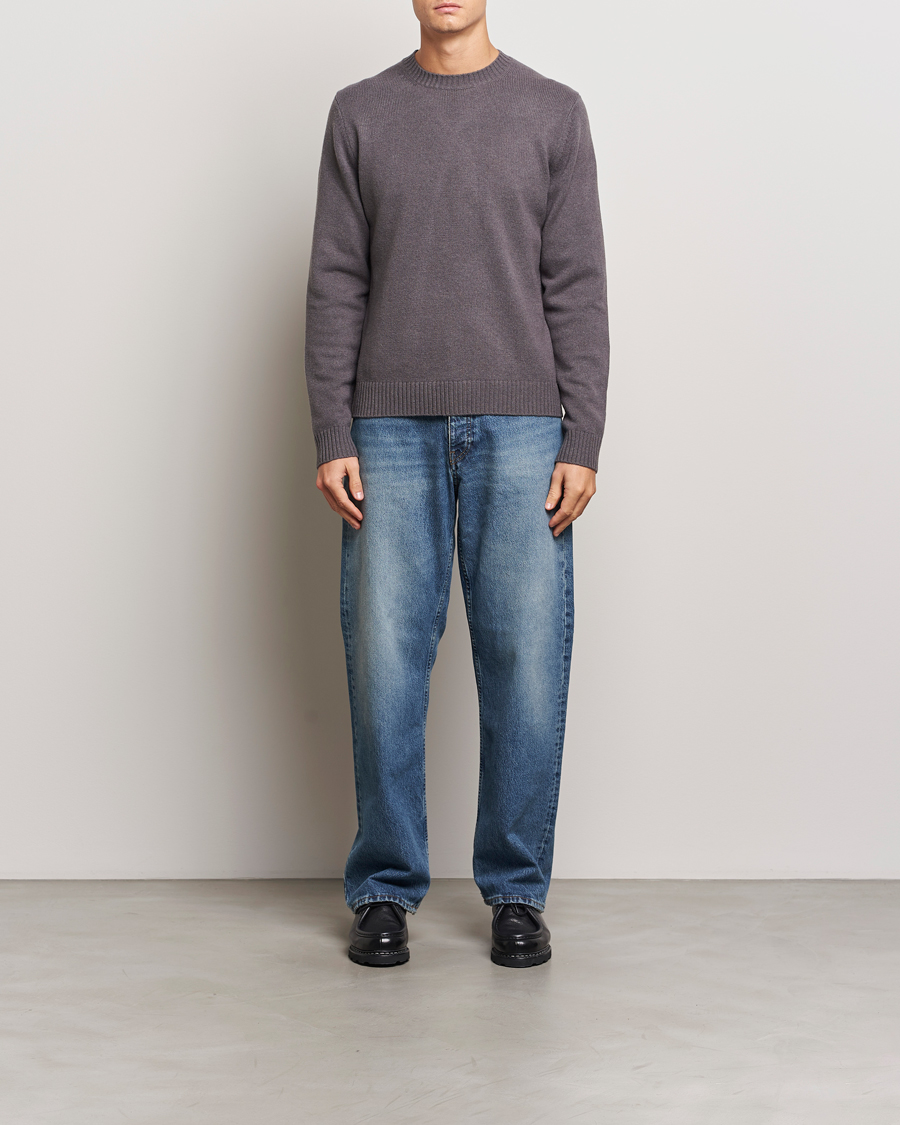 Herre | Gensere | Samsøe Samsøe | Sylli Wool Crew Neck Volcanic Ash