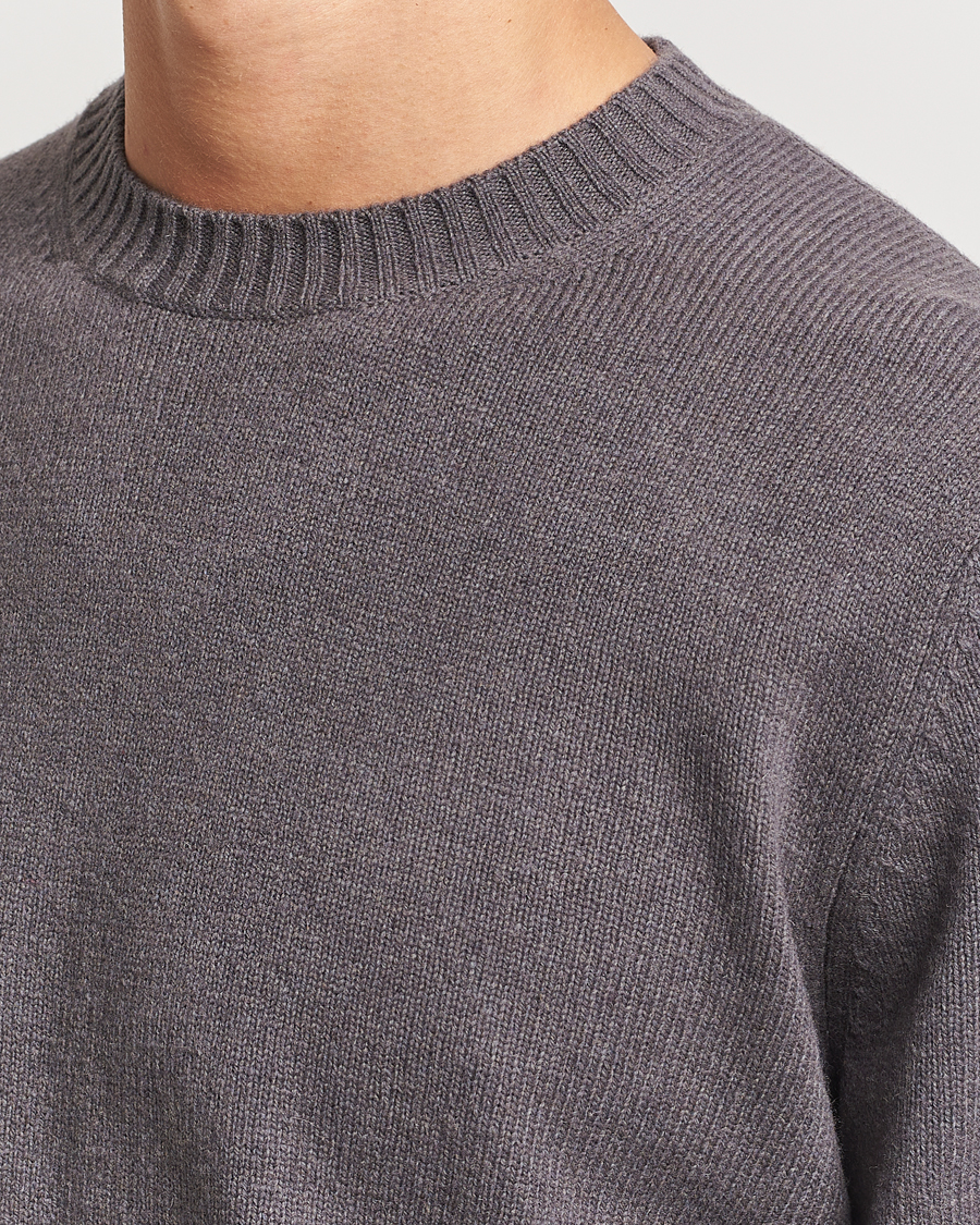 Herre | Gensere | Samsøe Samsøe | Sylli Wool Crew Neck Volcanic Ash