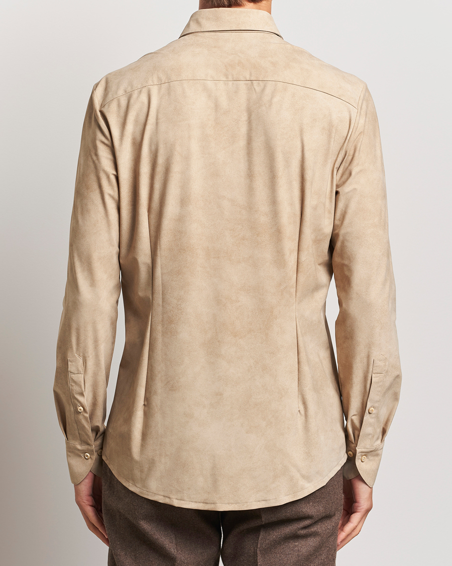 Herre | Skjorter | Stenströms | Slimline 4-Way Stretch Shirt Beige