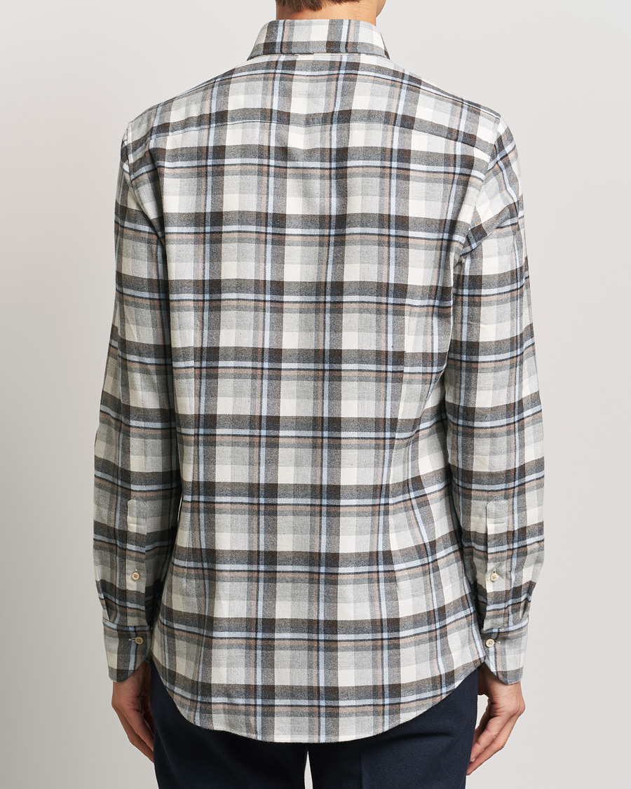 Herre | Skjorter | Stenströms | Slimline Flannel Checked Shirt Multi