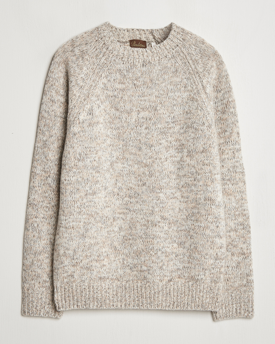 Herre | Gensere | Stenströms | Chunky Knitted Merino Sweater Beige