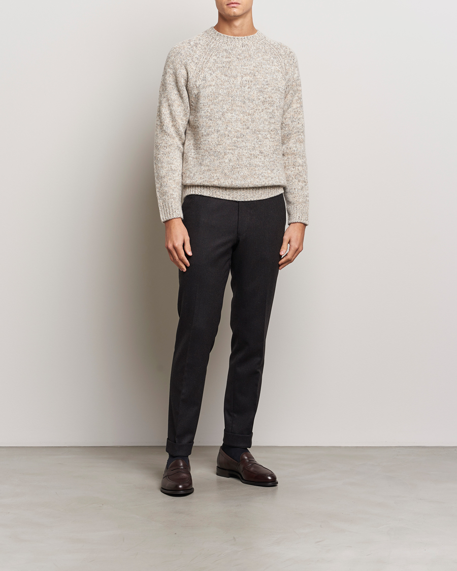 Herre | Gensere | Stenströms | Chunky Knitted Merino Sweater Beige