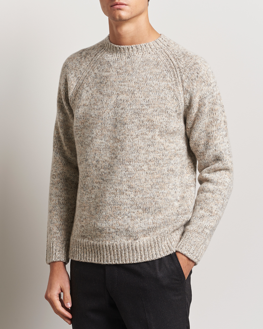 Herre | Gensere | Stenströms | Chunky Knitted Merino Sweater Beige