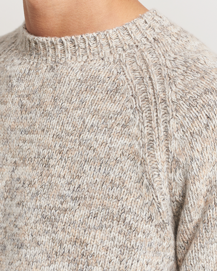Herre | Gensere | Stenströms | Chunky Knitted Merino Sweater Beige