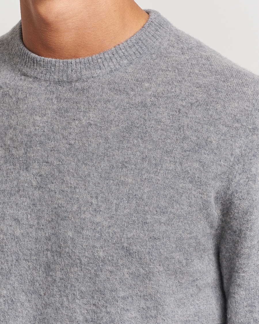 Herre | Gensere | Stenströms | Brushed Merino Crew Neck Grey
