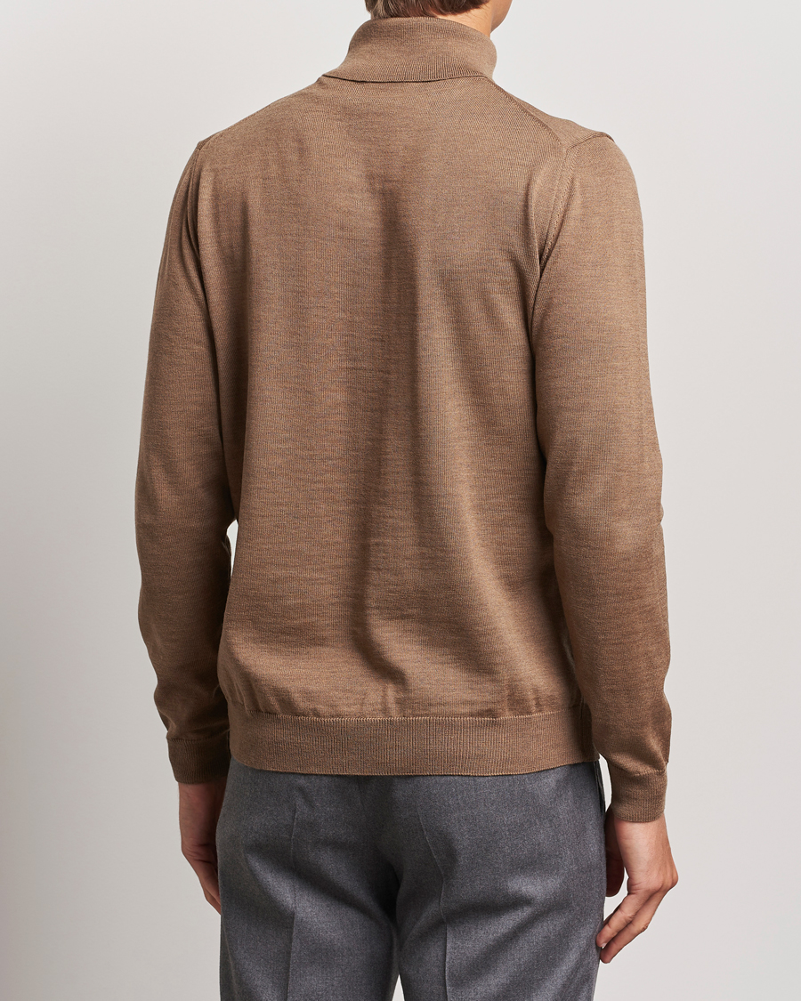 Herre | Gensere | Stenströms | Merino Rollneck Brown